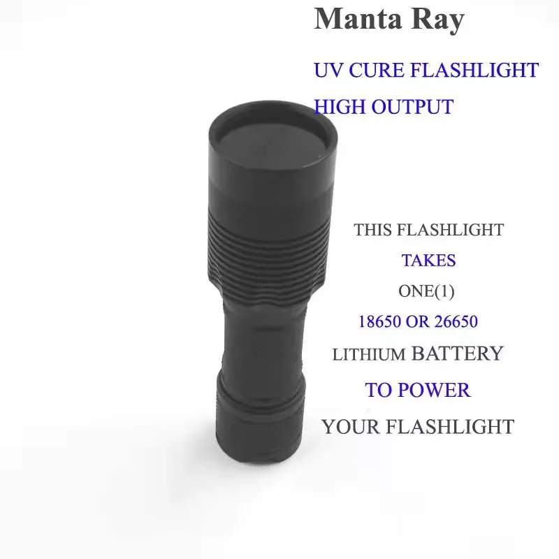 365nm UV flashlight with ZWB2 filter