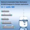 Best uv light for water purification UVC LED water sterilizer 15LPM