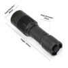 Best 365nm uv light led flashlight with ZWB2 filter