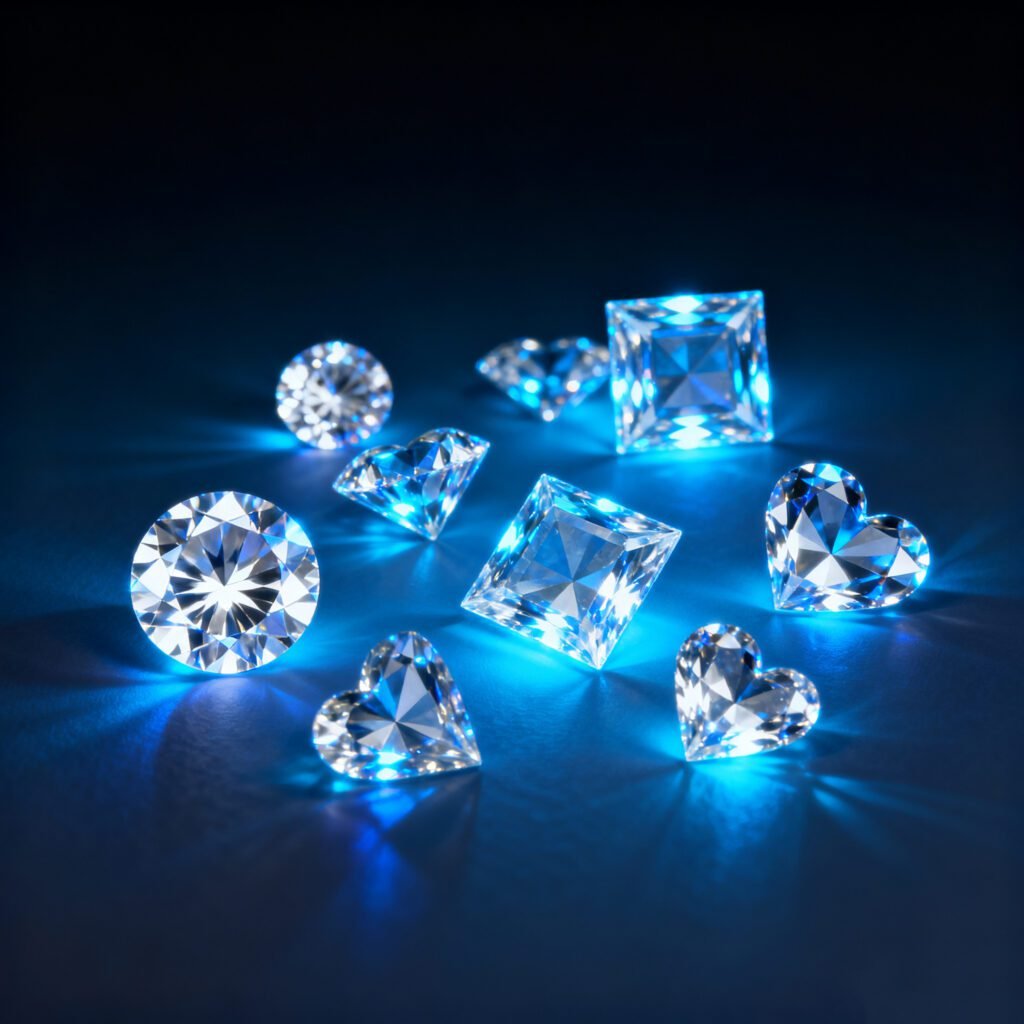Diamonds Under UV Light