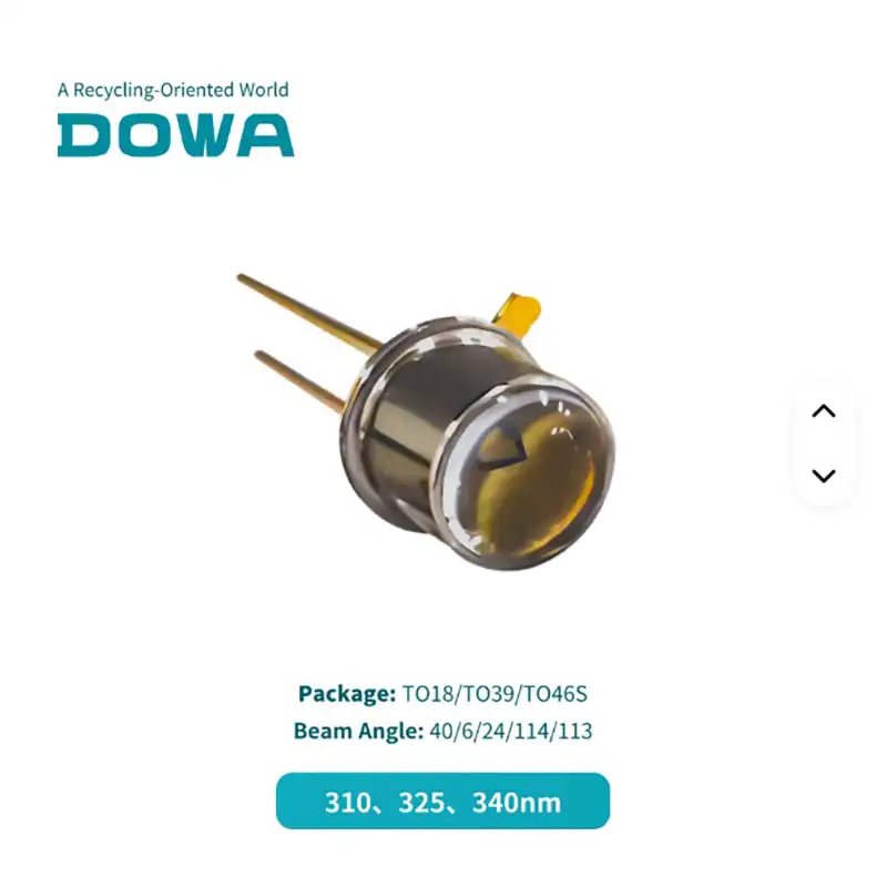 DOWA UV LED xFxVL-1F131 TO39 flat diode