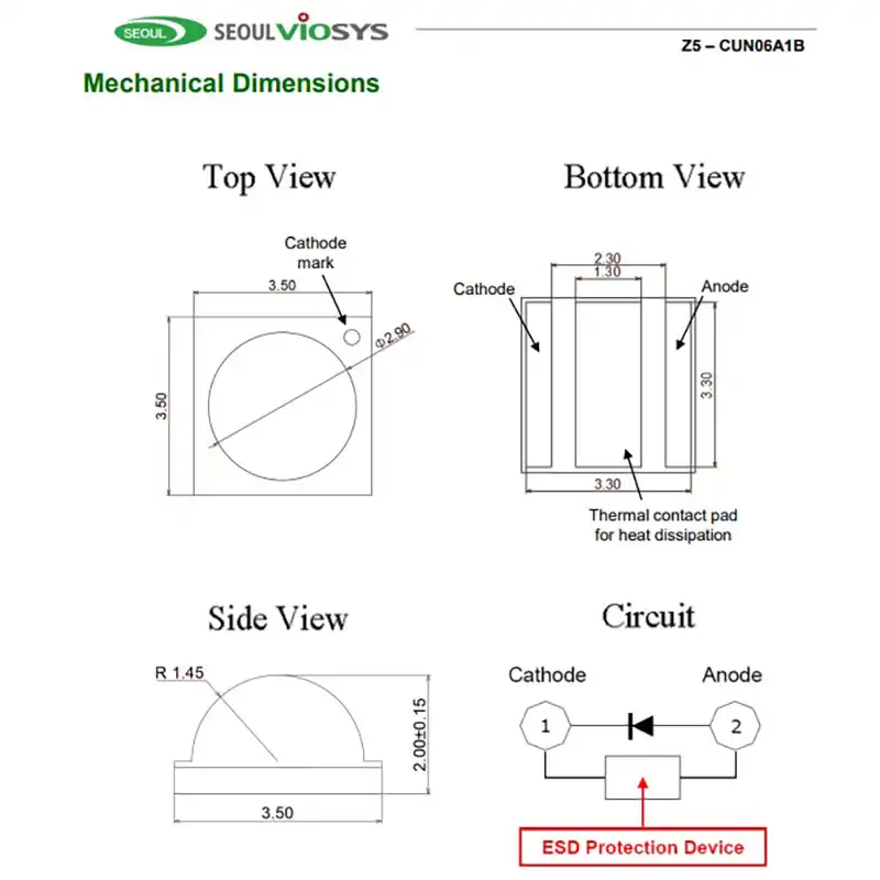 High power UV LED Seoul Viosys