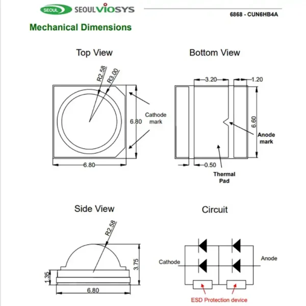 Seoul Viosys UVA led