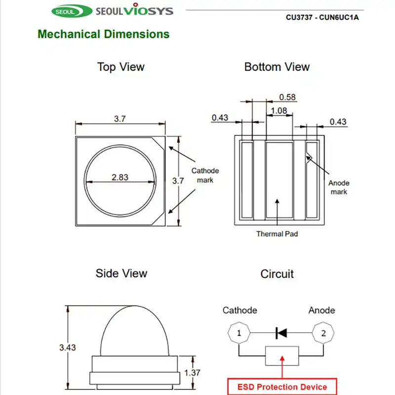 led uv diode