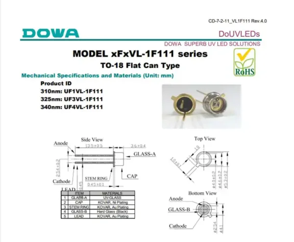 uvb led diode uvb led diode