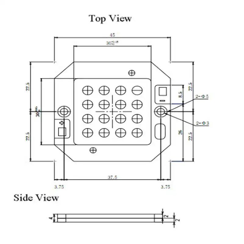 311nm LED module with 70mW radiant power
