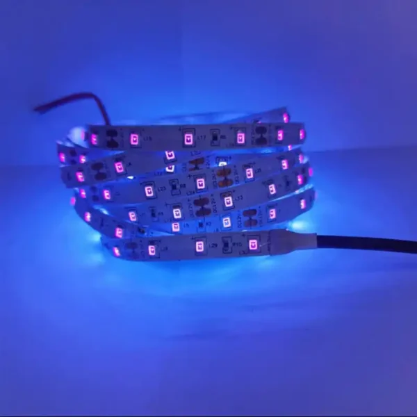 4 black light strip lights