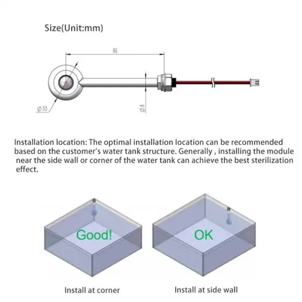 water filter UV light