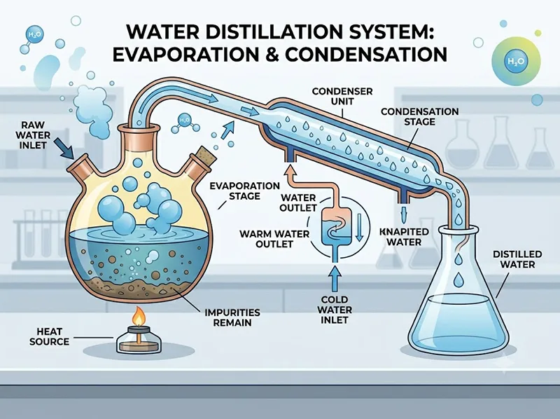distilled water production process